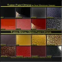 Taisho Yoroi Paint Options by Iron Mountain Armory