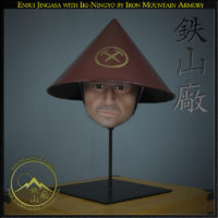 Iki ningyo - life like head stand for helmets, by Iron Mountain Armory