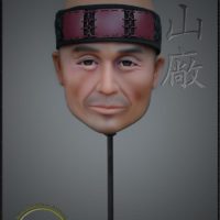 Iki ningyo - life like head stand for helmets, by Iron Mountain Armory