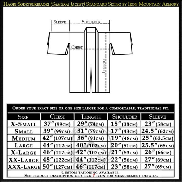 Haori Sodetsukibaori (Samurai Jacket)