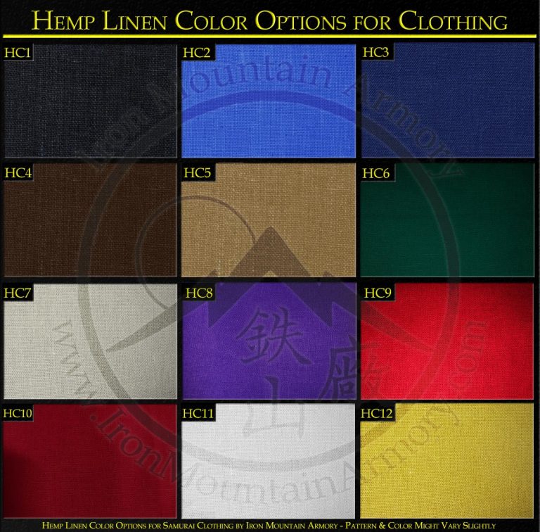 Traditional Hemp Linen Options for Samurai Clothing
