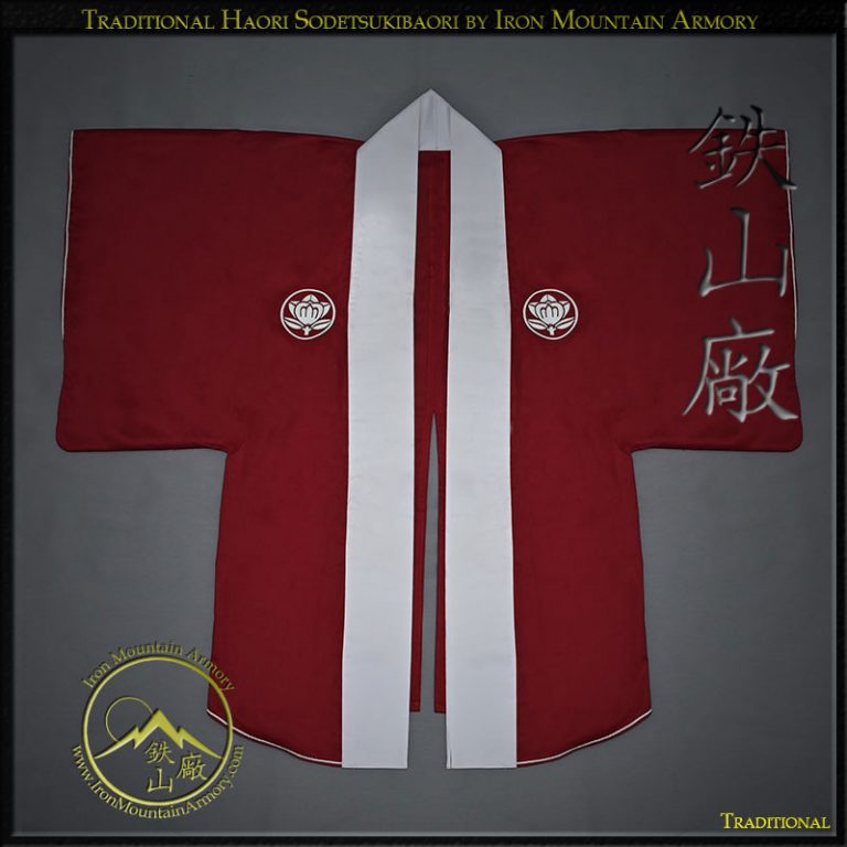 Traditional Haori Sodetsukibaori - Samurai Jacket with Sleeves