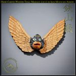 Hand Carved Wooden Maedate Tengu by Iron Mountain Armory