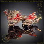 Handcrafted Wooden Dragon Maedate (crest) by Iron Mountain Armory