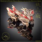 Handcrafted Wooden Dragon Maedate (crest) by Iron Mountain Armory