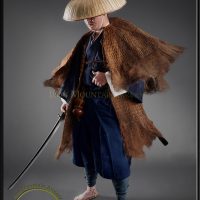 Samurai hat Ronin hat Sandogasa Hat and Mino Rain Cape by Iron Mountain Armory