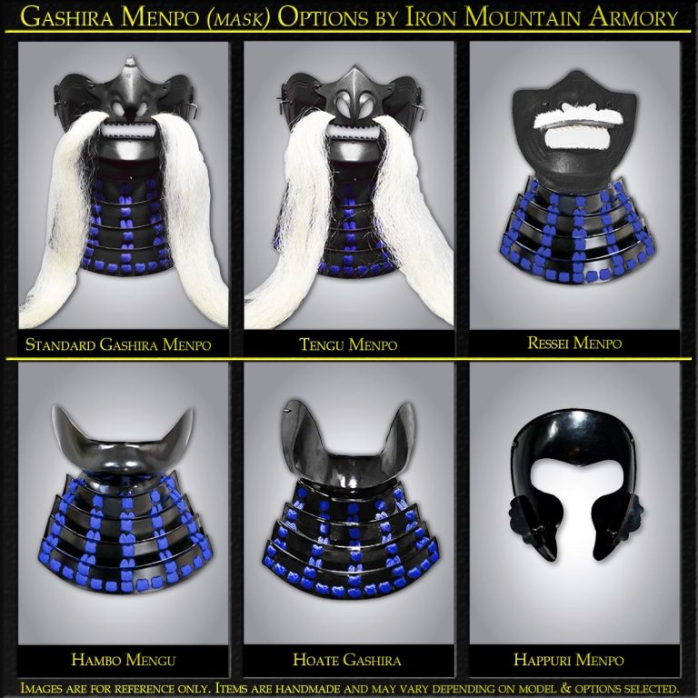 Gashira menpo Options by Iron Mountain Armory Gashira menpo Options by Iron Mountain Armory