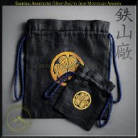 Kinchaku Tokugawa Samurai Mon Asa bukuro Hemp Bag by Iron Mountain Armory