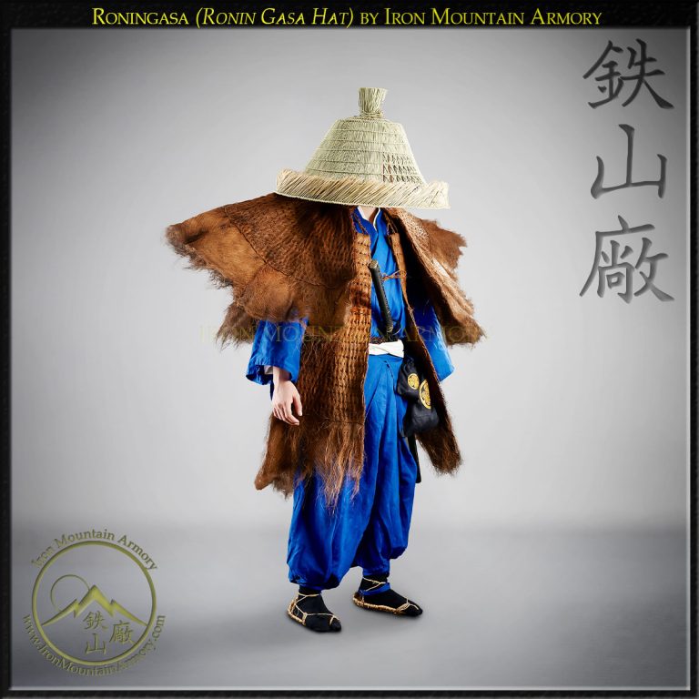Roningasa Ronin Hat, Mino and clothing  by Iron Mountain Armory Roningasa Ronin Hat, Mino and clothing by Iron Mountain Armory