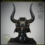 Wooden Horn Samurai Warrior Helmet Zunari